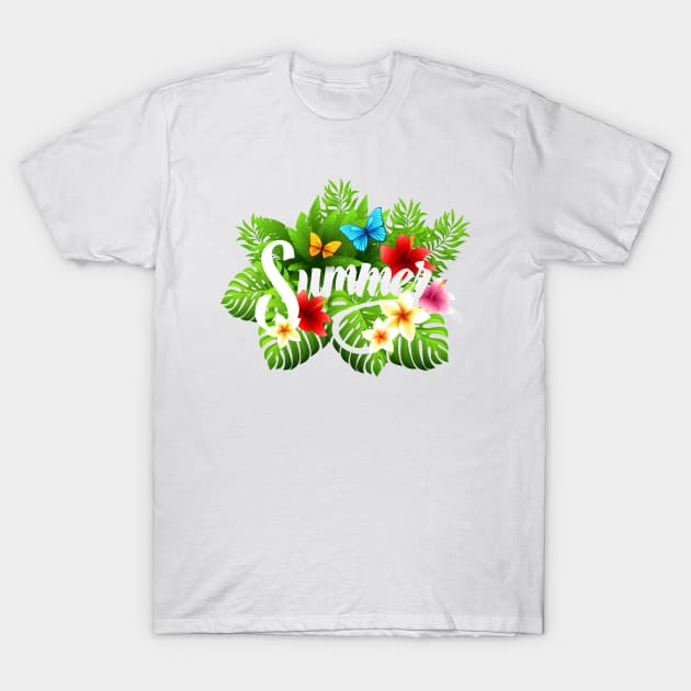 Summer T-Shirt by Mendi Art